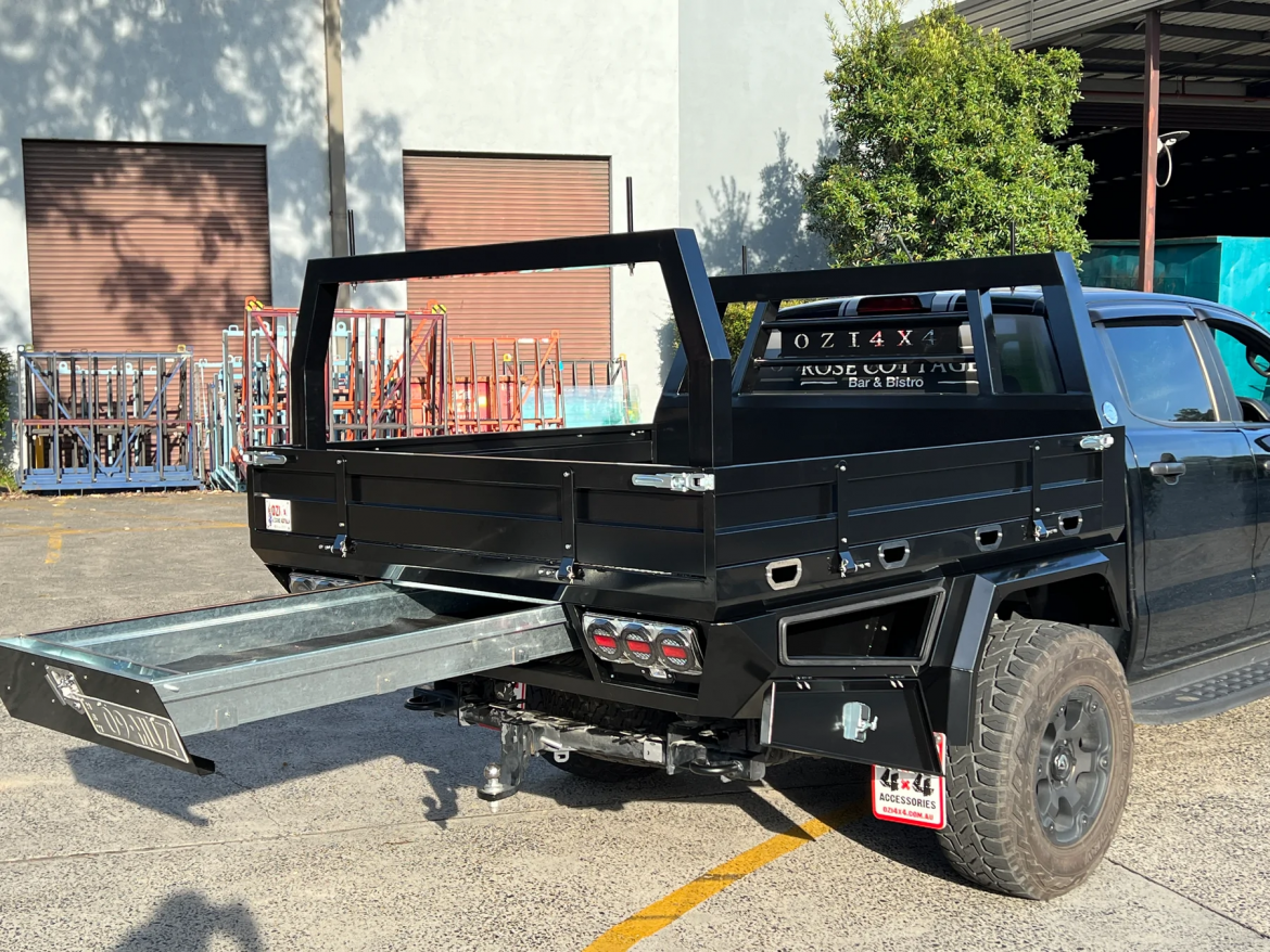 Pressed steel ute tray sides